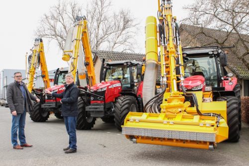 Afbeelding van 3x Massey Ferguson 7719S Dyna-VT met Herder Grenadier MBK(A) 513 LSH